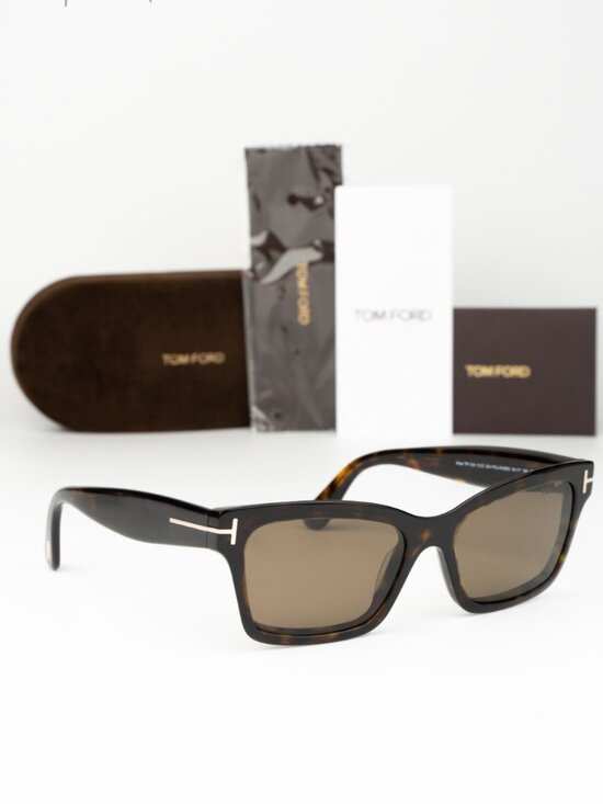 Tom Ford MIKEL Women Sunglasses Havana Brown Polarized Rectangle FT1085 52H NEW main image 7